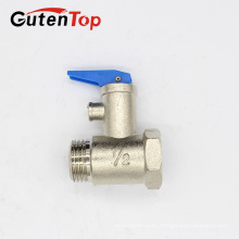 Válvula de seguridad de latón del calentador de agua de alta calidad de GutenTop válvula de alivio de presión roscada masculina forjada personalizada